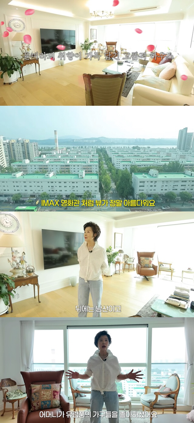 '억대 한강뷰' 윤미라, 집 입구에 24K 해바라기 그림 "세계적 화백 …