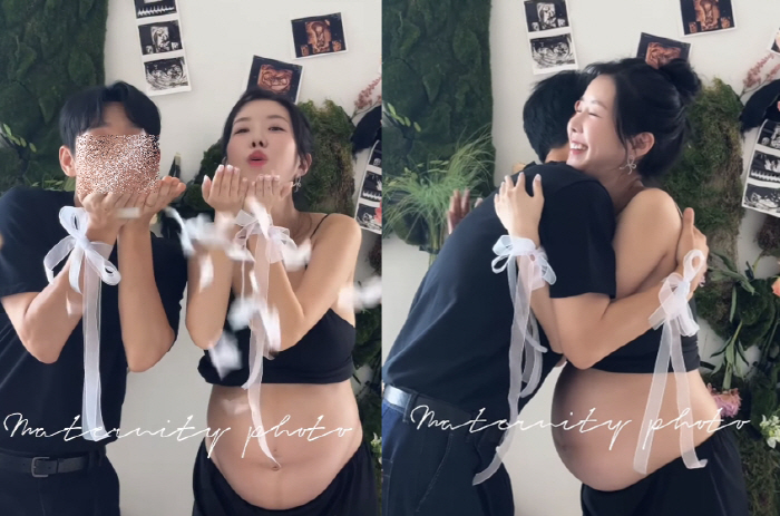 김지혜, 쌍둥이 조산 위험→의사 만류에도 만삭사진 찍더니..