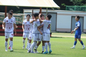 [대학축구]'디펜딩 챔피언' 선문대, 경일대 1-0 잡고 8강 진출(종합)