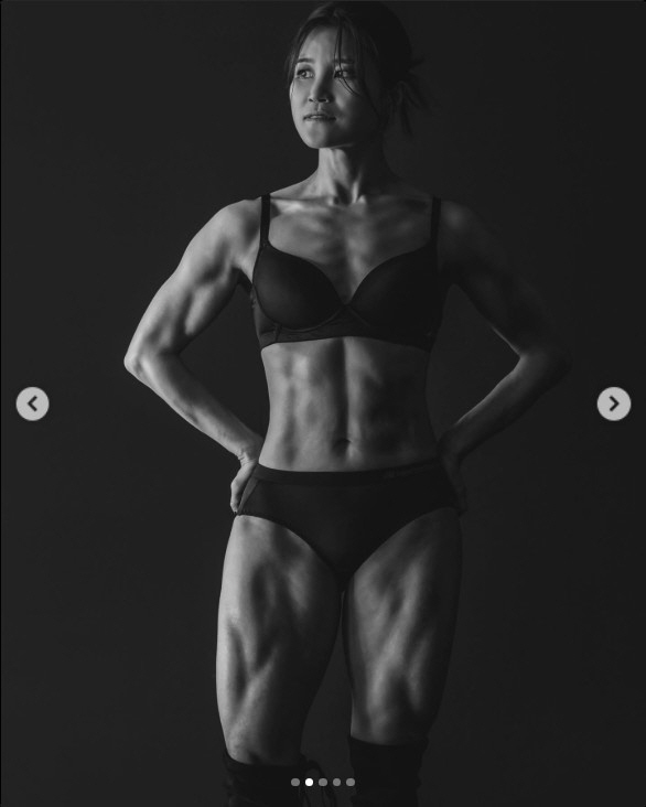 김혜선, 말이 아닌 몸으로 증명한 '근육美'