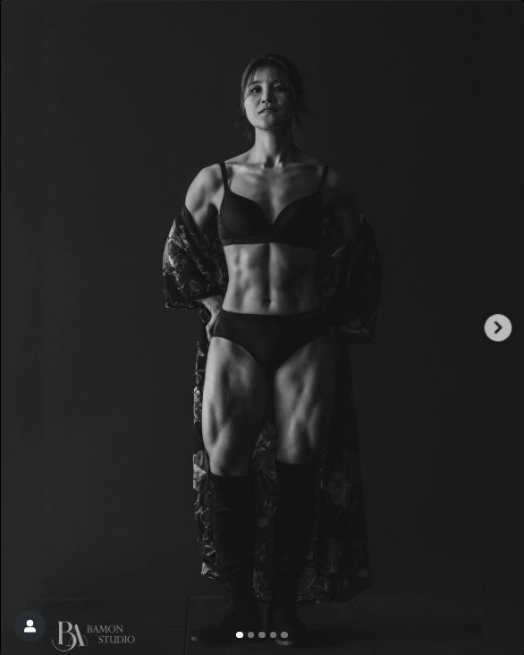 김혜선, 말이 아닌 몸으로 증명한 '근육美'