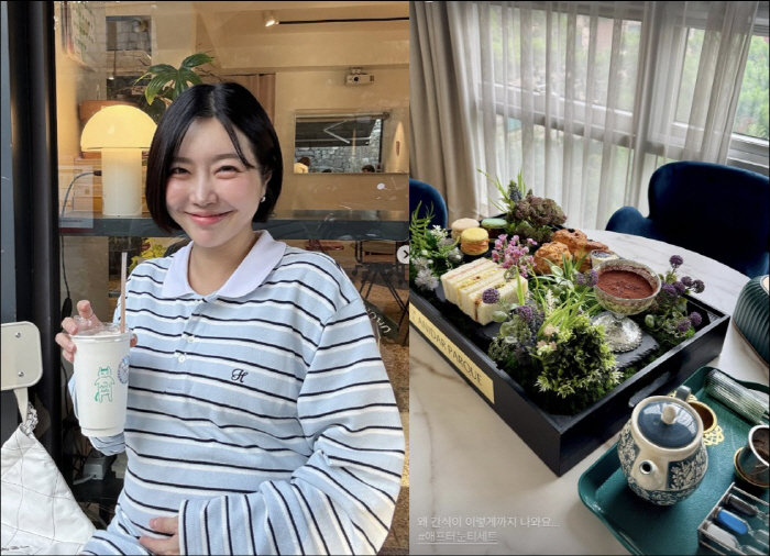 레이디제인, 산후조리원 간식 클래스에 감격…'쌍둥이 출산' 후 누리는 호…
