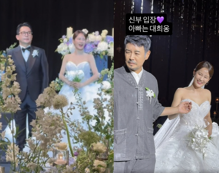 김대희, '결혼식' 김지민 父 빈자리 채운 사연 "둘이 손 붙잡고 오열"…