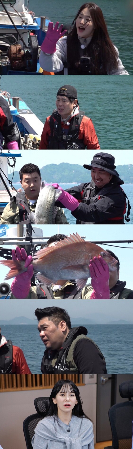 한지혜, 해산물에 물린 아찔한 사고..조업 중단까지 '긴급 상황' ('푹…