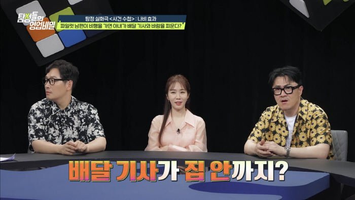 배달기사, 집안으로 들어가는모습 포착…MC들 "아내가 배달기사와 불륜관계…