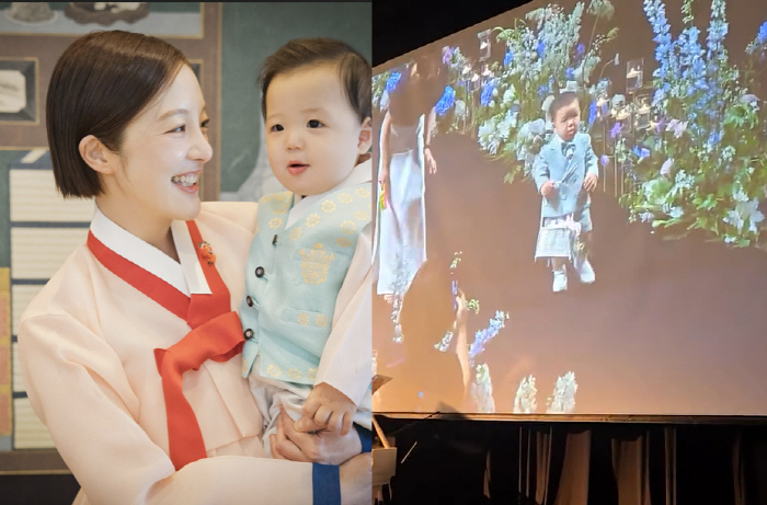 '김용건 며느리' 황보라子, 김준호♥김지민 결혼 '세젤귀' 화동..."어…
