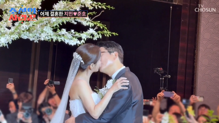 김준호♥김지민, 결혼식 공개...김지민, 김대희와 입장→퇴장은 '개콘 O…