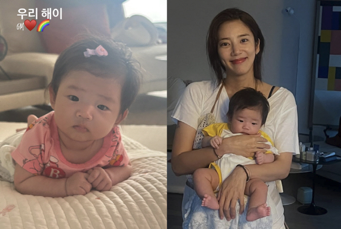 '이규혁♥' 손담비 90일 딸, 母 닮아 카메라 찾기 달인...놀라운 '…