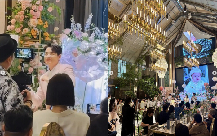 이지훈♥아야네, 결혼식보다 화려한 초호화 돌잔치…아빠가 제일 신났네