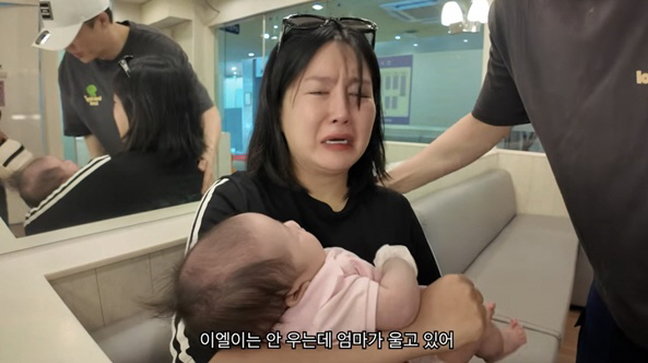 '이용식 딸' 이수민, 출산 2달만 딸과 병원갔다 오열 
