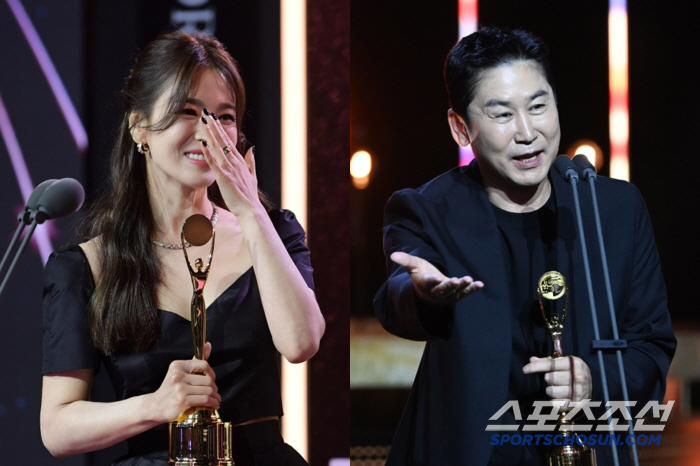 [제4회 BSA] 송혜교 소감에 눈물, 신동엽 위트에 환호…'청룡' 빛낸 명장면