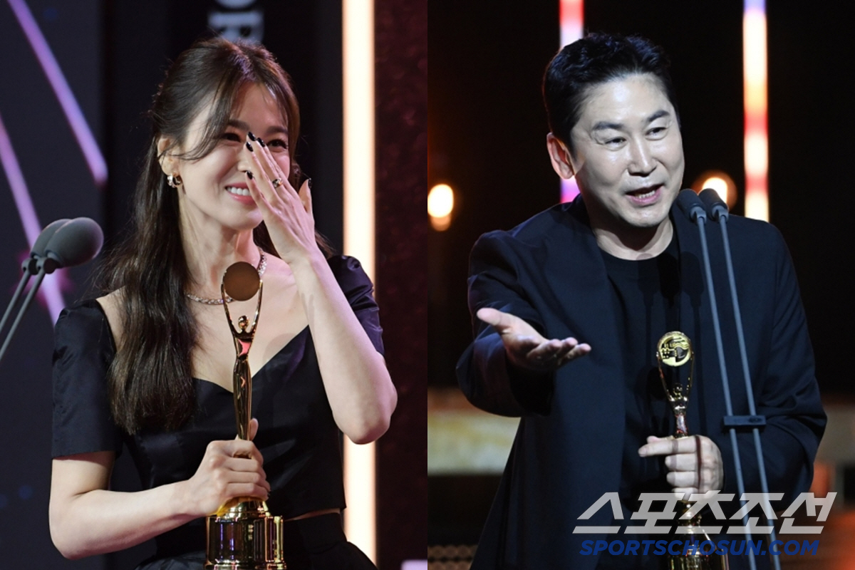 [제4회 BSA] 송혜교 소감에 눈물, 신동엽 위트에 환호…'청룡' 빛낸…