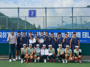 명지대, 전국하계대학테니스 연맹전 남녀 단체전 석권