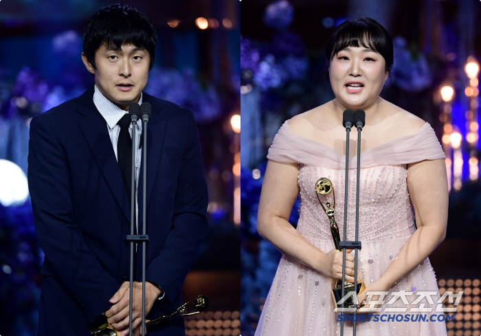 기안84·이수지 '예능인상'..상 못탄 김원훈 무대 난입→소감 강행 "감사합니다"[청룡시리즈어워즈]