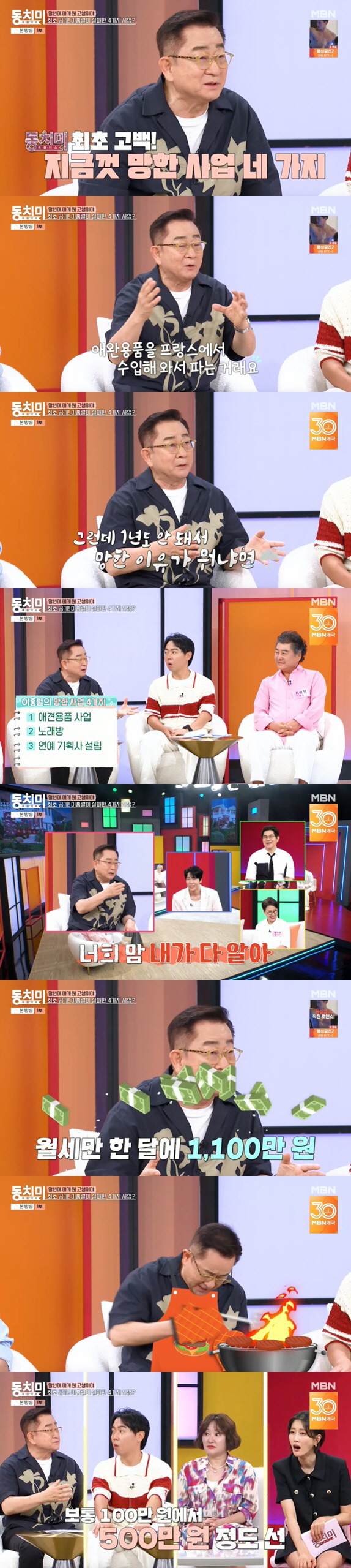이홍렬, 홍대 햄버거집 참패 "64평에 월세만 1100만원..운영비 감당…