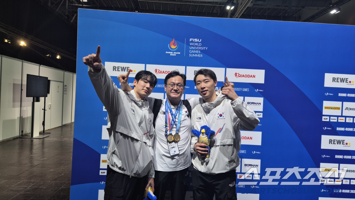 "U대회도 어펜져스 독무대!" '파리金'박상원,男사브르 개인X단체 2관왕…
