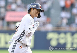 한화 3연전 12타수 6안타…또 한 번 이름 알린 두산 신인 박준순