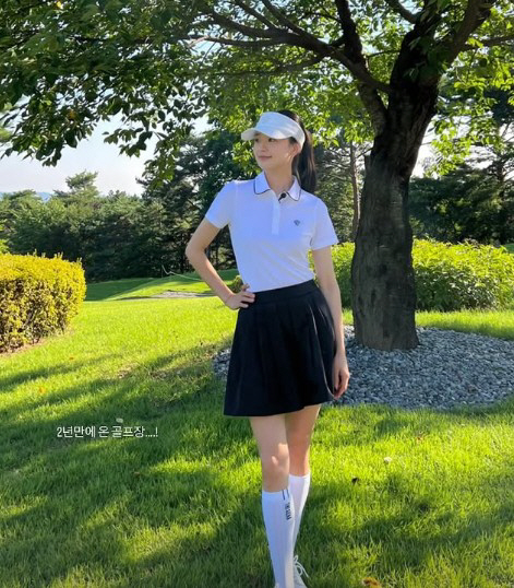 손연재, 출산 후 첫 '자유부인 타임'…2년 만에 찾은 골프장