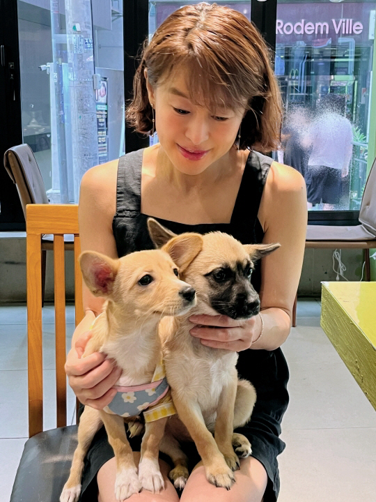 예지원, 산불 피해 현장서 구조한 반려견 기적..자매견과 '상봉'
