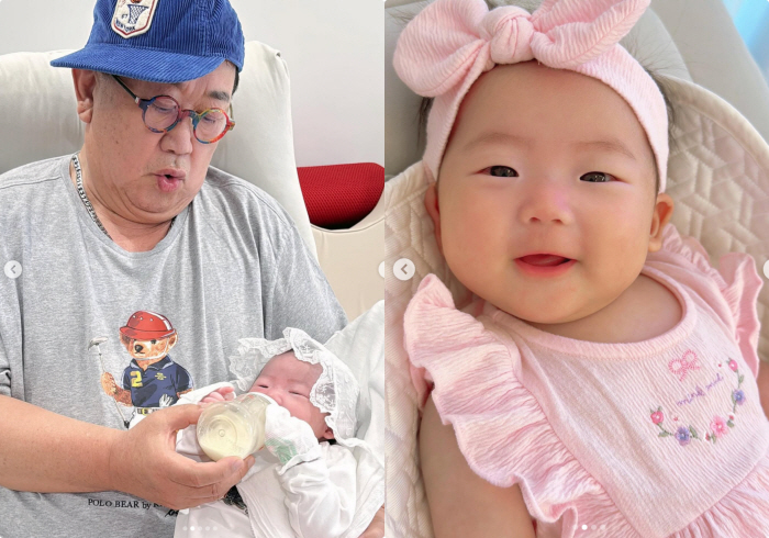 이수민 딸, 할아버지 이용식 DNA 물려받았다..생후 83일에 카메라 아이컨택 