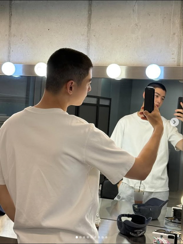 얼굴천재의 위엄…차은우, 삭발만으로 '전투력 만렙'