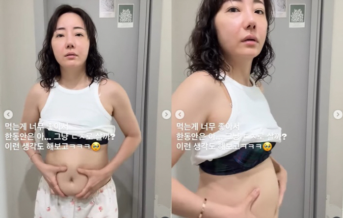 '조혜련 올케' 박혜민, 복근 노출로 라방 정지→다이어트 포기..뱃살 공…
