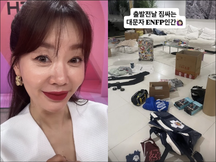 안선영, 드디어 떠난다…짐 한 가득 싣고 캐나다行 "출발 전날 짐 싸"