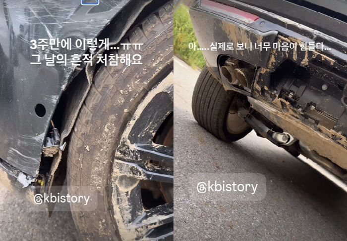 서효림, 폭우 피해 처참..차량·별장 망가져 "마음 무너진다"