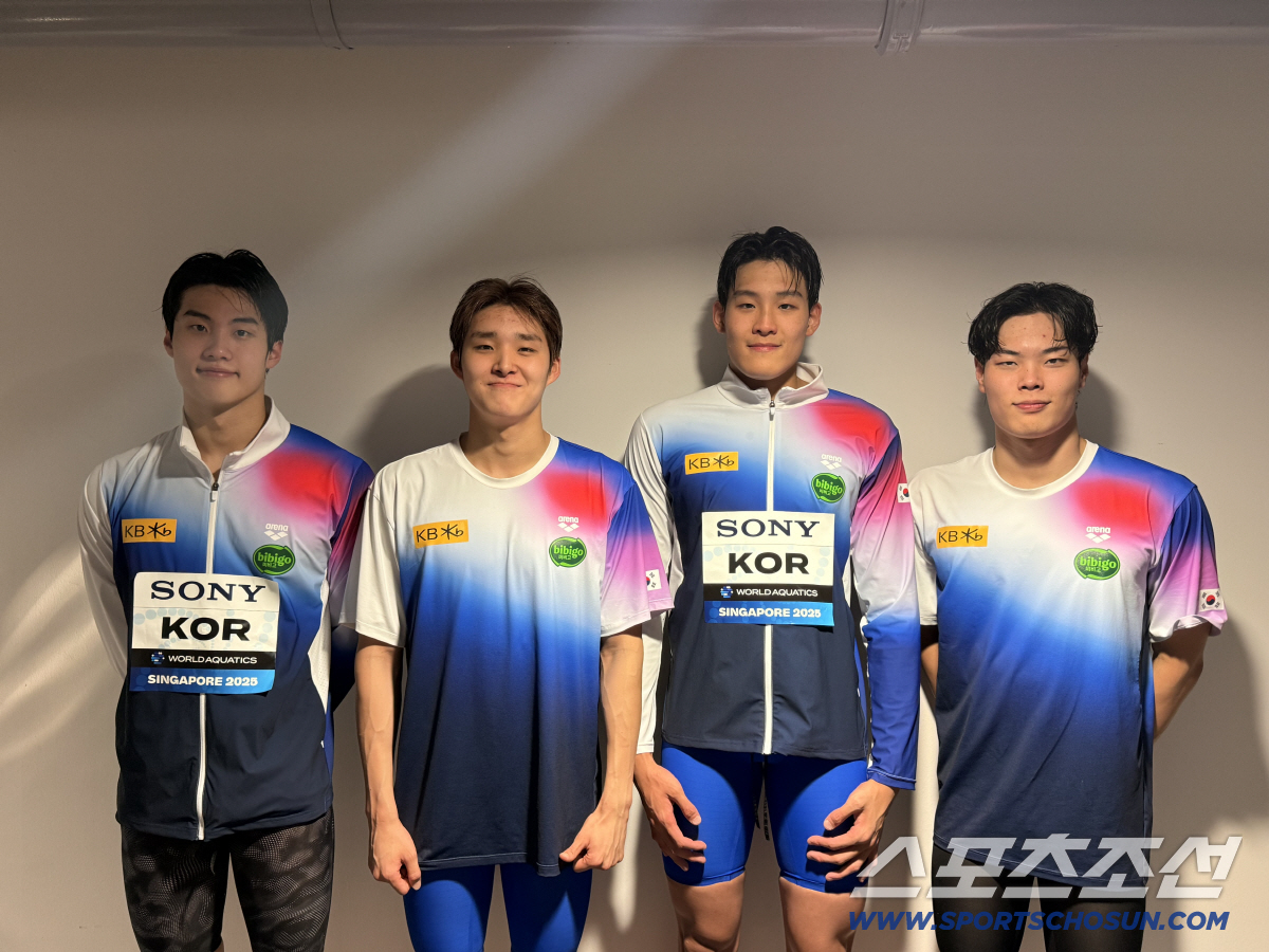 "아깝다!" 男계영800m 5위,2연속 메달 불발...英1위,中2위 '아…