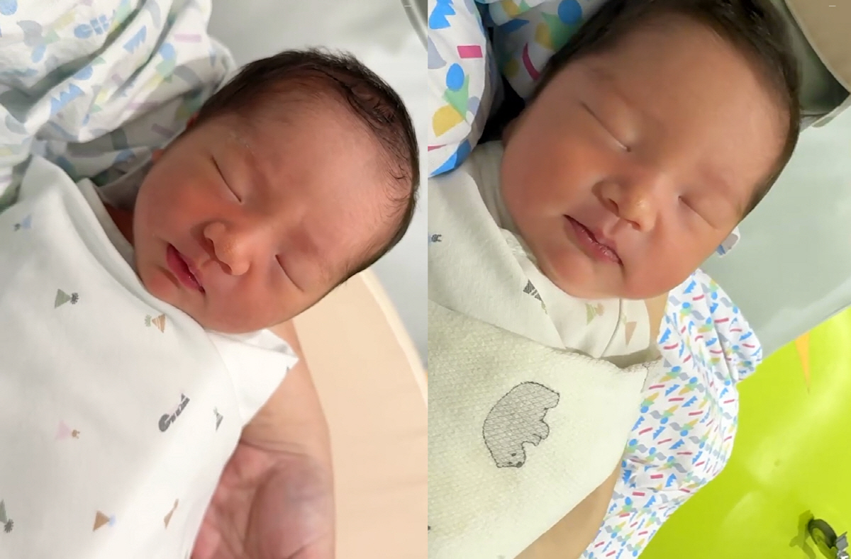 레이디제인♥임현태, 꼭 닮은 25일 된 딸 쌍둥이 "쉽지 않다 쌍둥이 육…