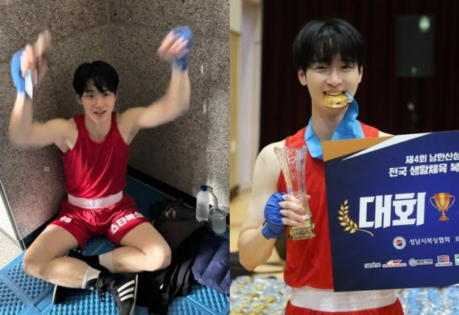 [SCin스타] “드라마 아니고 실전”…장동윤, 복싱대회 깜짝 출전→최우…