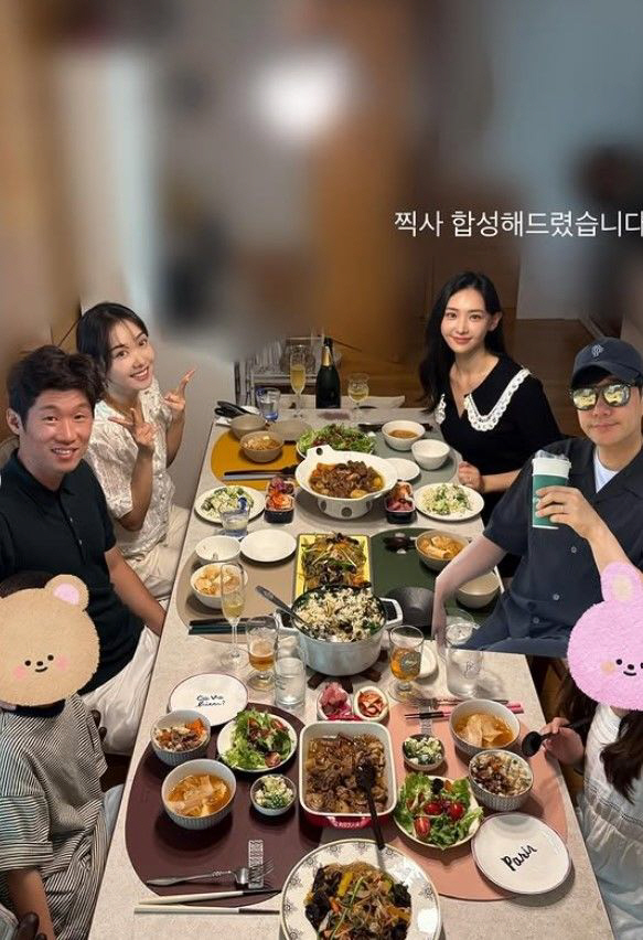 [SCin스타] 배성재♥김다영, 집들이에 박지성♥김민지 출동했다…박태환도…