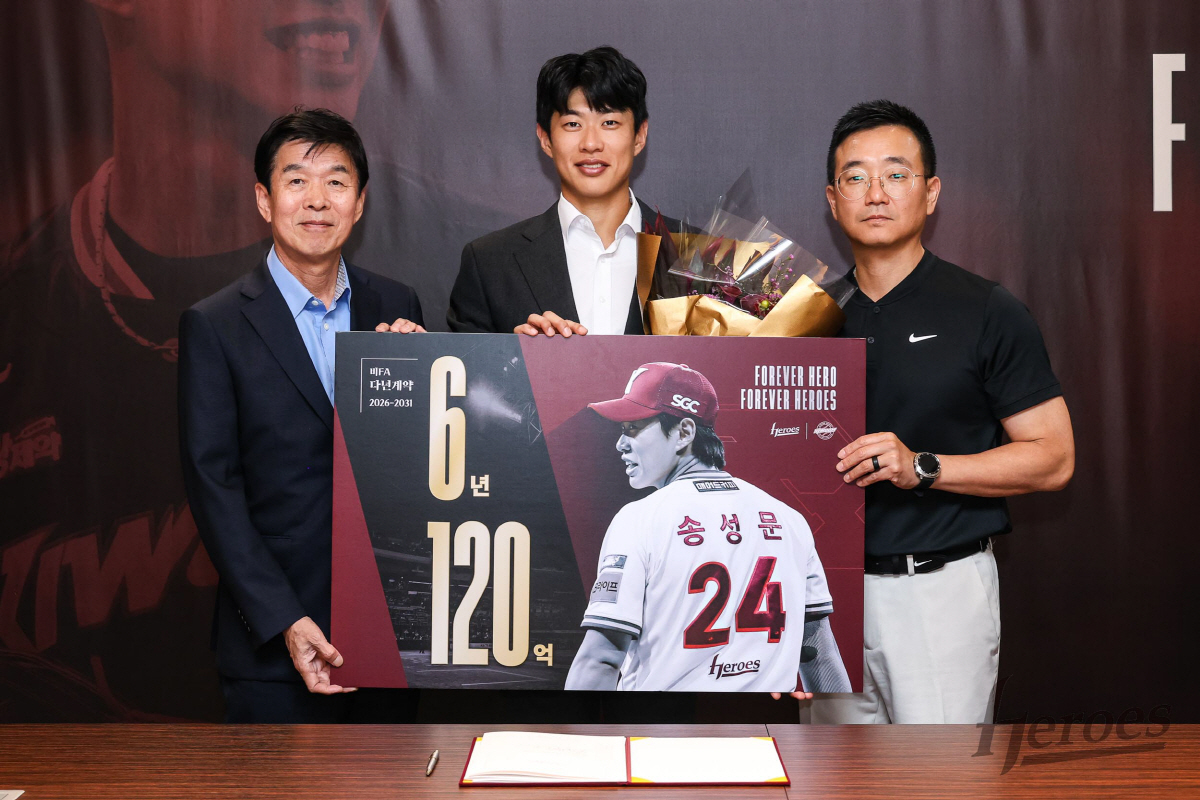 '송성문 120억+안우진 복귀' 키움의 광폭행보 → FA 박찬호·강백호 …