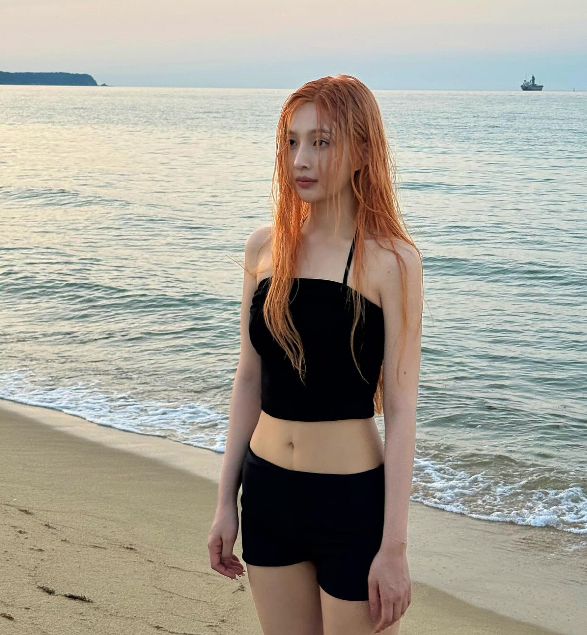 레드벨벳 조이, 몸매 이정도였어?…잘록허리에 뚜렷한 11자 복근