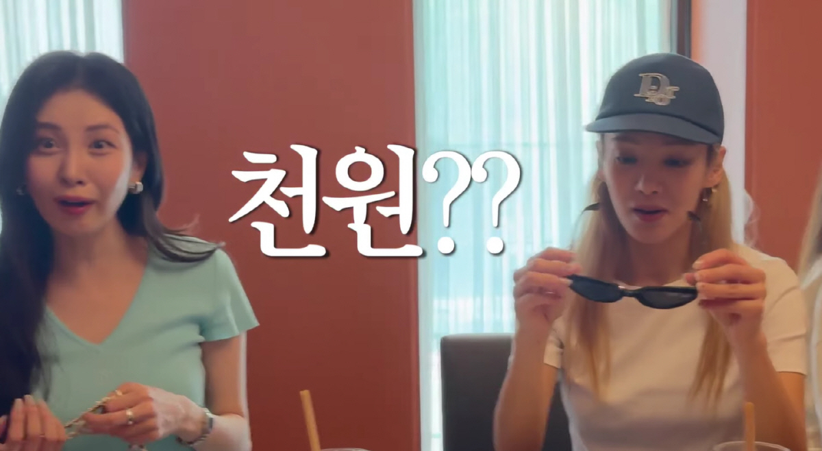 소녀시대 '18주년 모임'서 쓴 유리 선글라스, 천원짜리였다 "X이소 제…