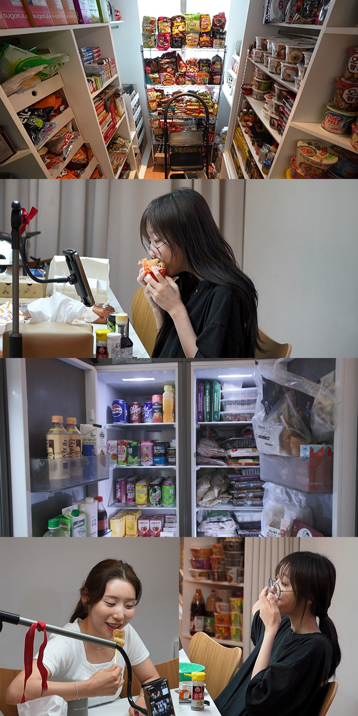 쯔양, 집이 편의점 수준...'먹방 최적화' 집 공개 "18시간 먹어도 …