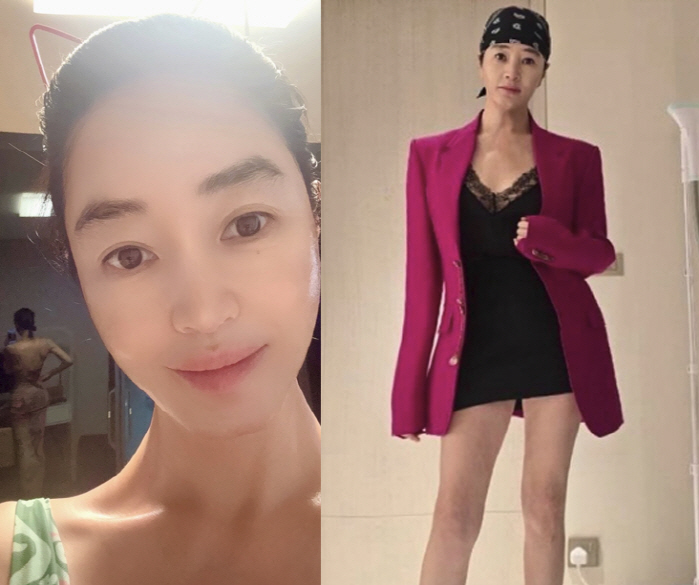 김혜수, TV에 딱 걸렸다...'잘록 몸매' 뒤태+도자기 피부 민낯 "5…