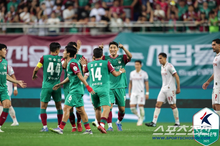 "주민규 부활포X1골1도움 김준범"대전,수원FC에 3대2 재역전승!2위 …