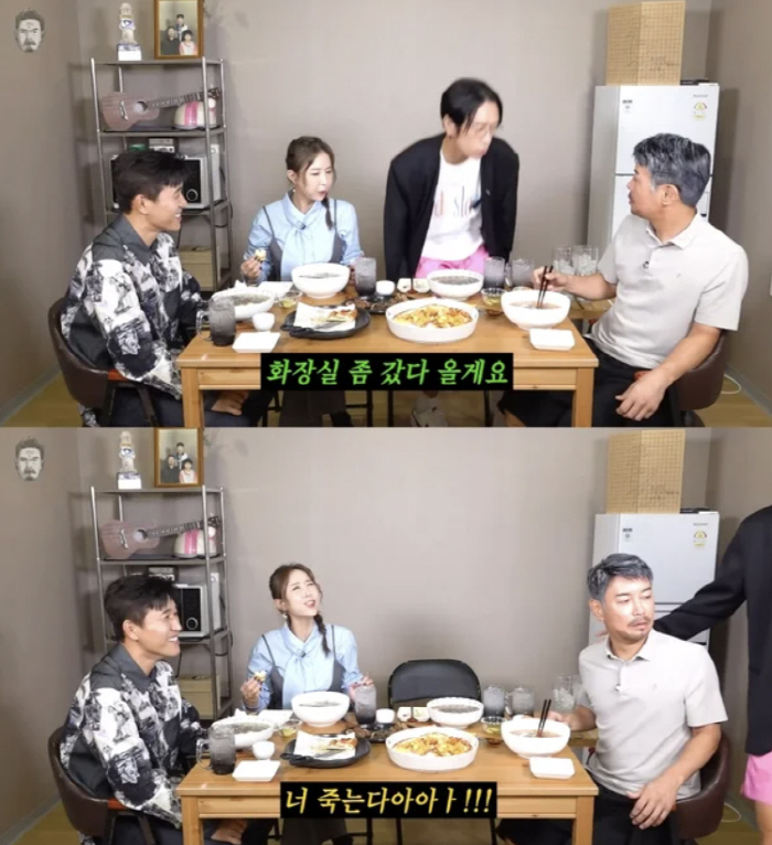 빽가, 문원 얘기에 또 화장실…신지 "죽는다" 분노[SC리뷰]
