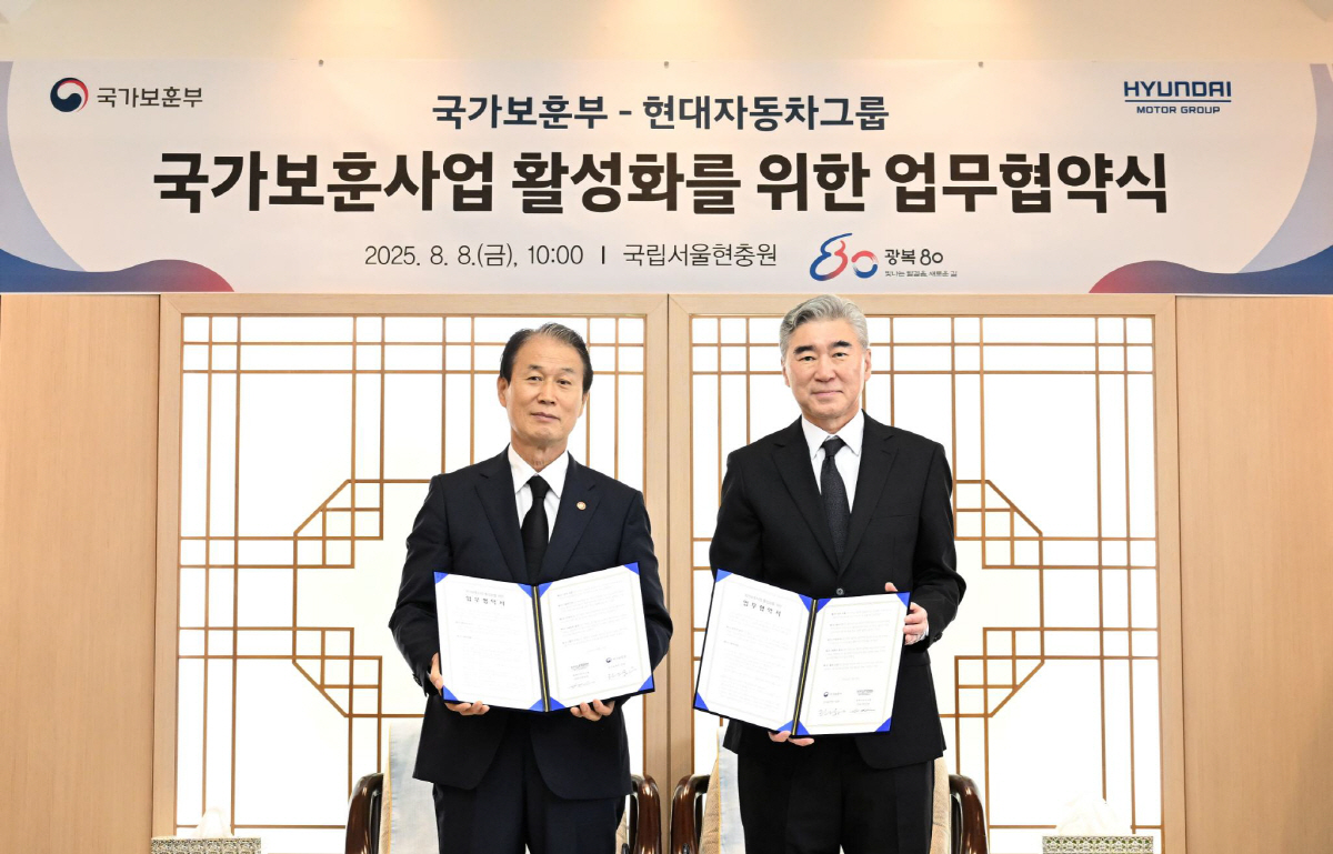 현대차그룹, 독립 80주년 기념 국가보훈 사업 활성화 지원