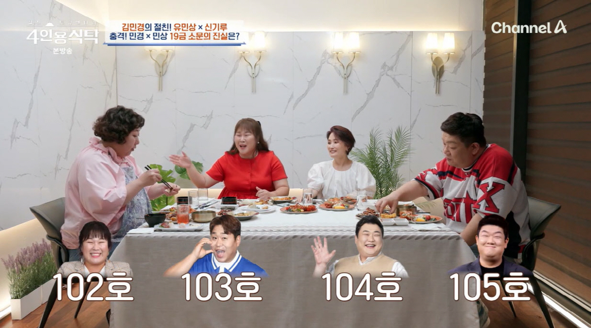 김민경, 유민상과 모텔 목격담?…진실은 '화장실'(4인용식탁)