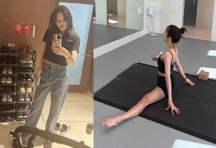 '이규혁♥' 손담비, 출산 90일만 13kg 감량 비결..."거의 일자로…