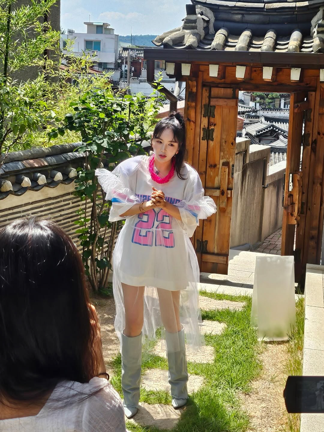 '46세' 장영란, 과감한 하의 실종 패션...'21kg 감량' 후 몸매…