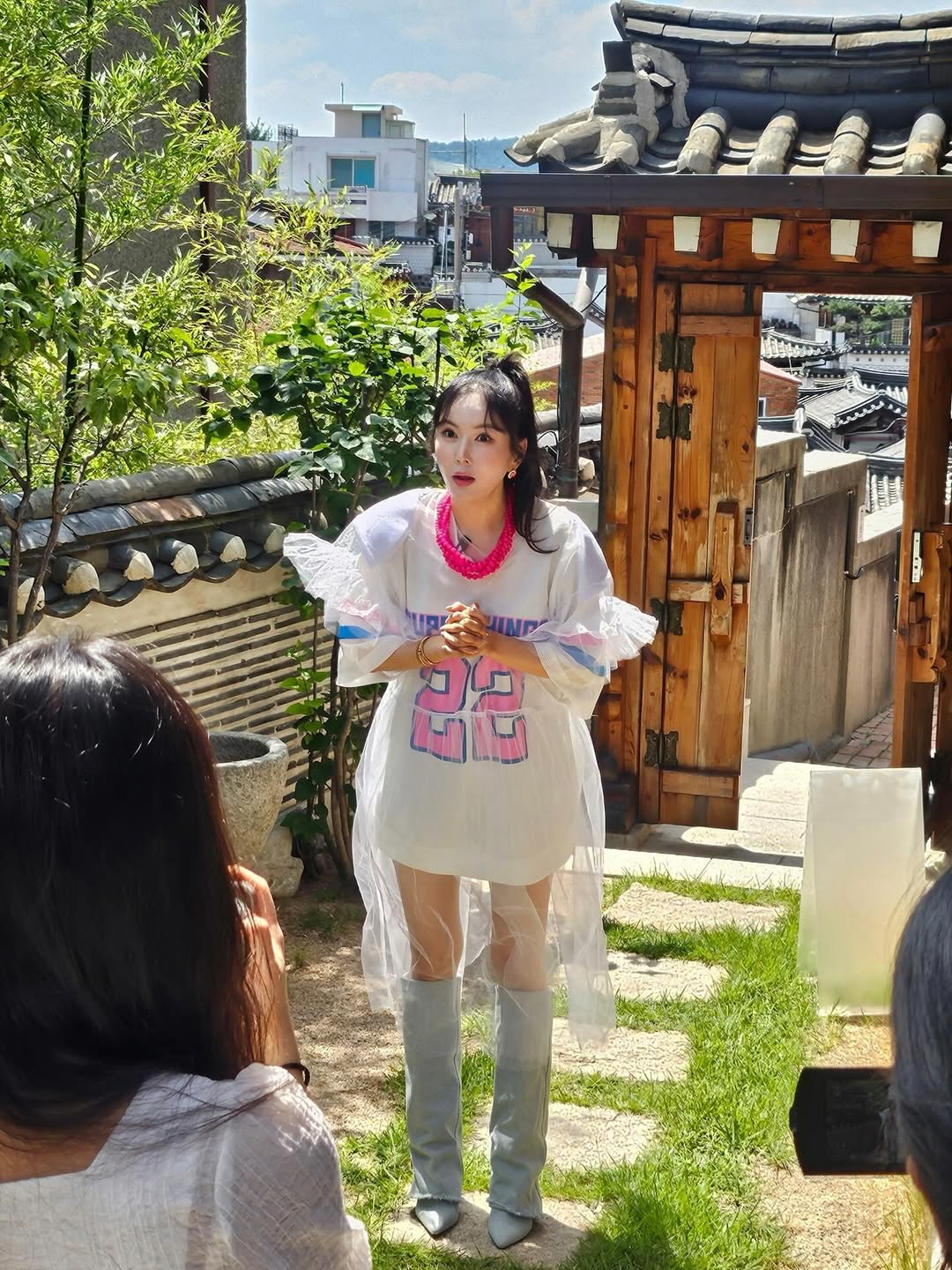 '46세' 장영란, 과감한 하의 실종 패션...'21kg 감량' 후 몸매…
