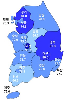 8월 아파트 입주전망지수 큰폭 하락…"6·27대책 영향"