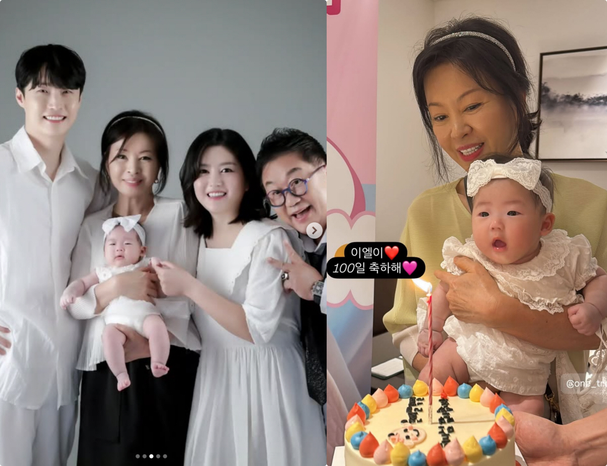 이용식 손녀, 태어난지 벌써 100일.."이엘아 축하해♥"