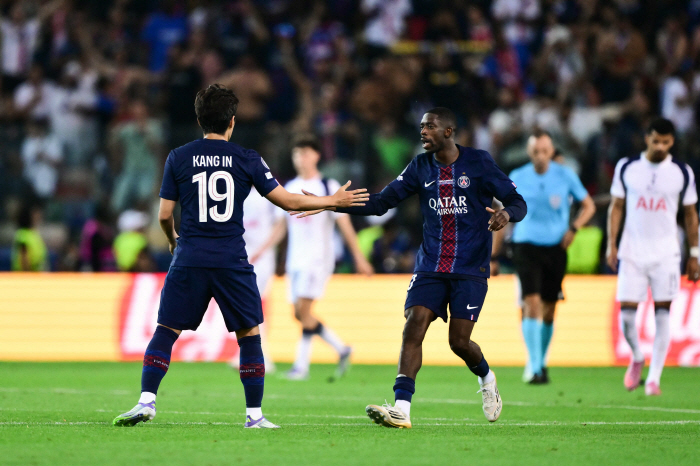 [슈퍼컵 리뷰]'역대급 유관력' 이강인, 미친 왼발로 시즌 1호골+승부차기 골 폭발! PSG, '손 빠진'토트넘에 0-2→2-2→승부차기 '기적의 역전 드라마'로 첫 우승