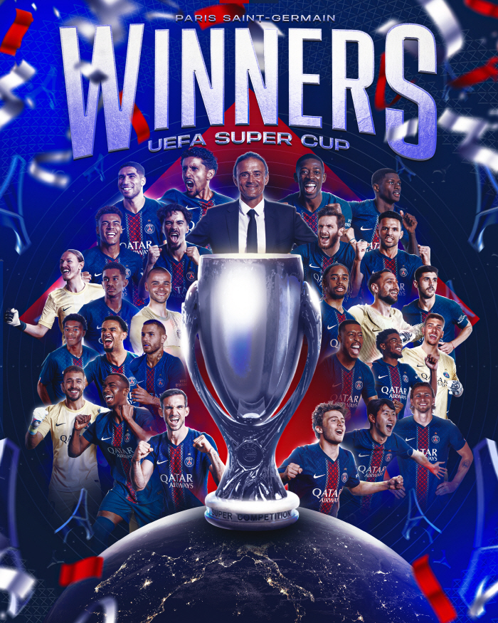 '미쳤다! 이런 대반전이 있나?' 이강인 부활쇼가 된 슈퍼컵, 조커 등장 중거리 슛 추격골+승부차기까지 골 성공. PSG 사상 첫 우승 일등공신