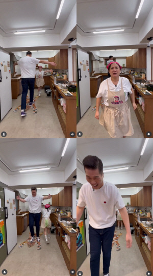148cm 박나래, 서장훈에 달려가 안겼다..59cm 키 차이에 '포옹 패싱' 폭소