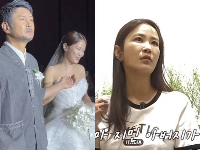 '김준호♥' 김지민, 신부입장 도운 김대희 생각에 눈물 "돌아가신 父 인…